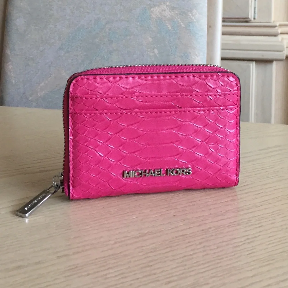 Michael Kors Electric Pink Card Case